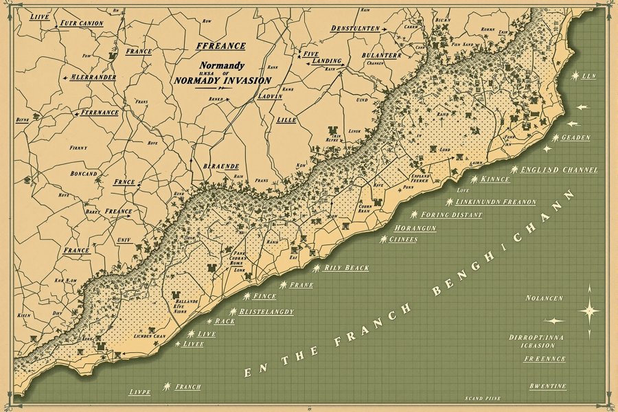 诺曼底登陆 作战地图档案,1944.06