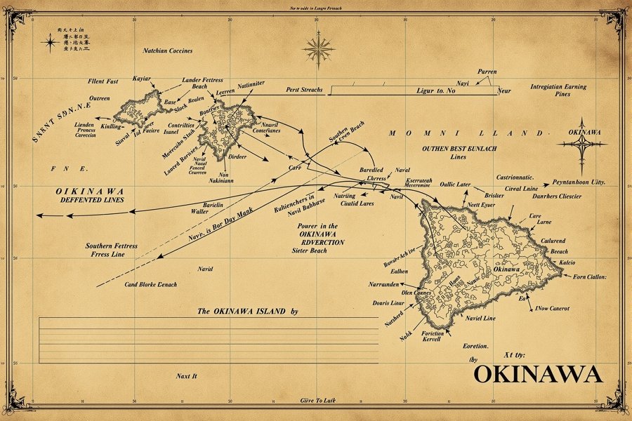 冲绳岛战役 作战地图档案，1945.04 - 1945.06